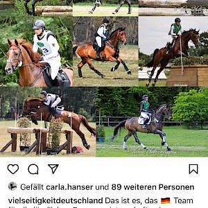 News überschlagen sich: Carla Hanser fürs europäische Meisterschaftenteam Vielseitigkeit nominiert!