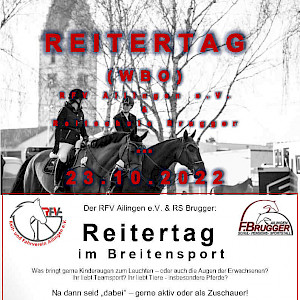 23.10.2022 Highlight - Sport unser WBO-Reitertag des RFV Ailingen e.V. & RS Brugger: Anmeldungsformulare & Ausschreibung hier !!!