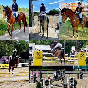 Springturnier bei den österreichischen Nachbarn in Bregenz und Salzburg mit Schleifenregen