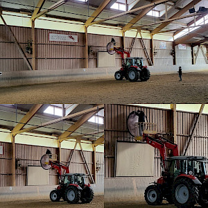 Der Mondmeister Hardy werkelt schon, …wir sind gerichtet fürs Weihnachtsreiten!