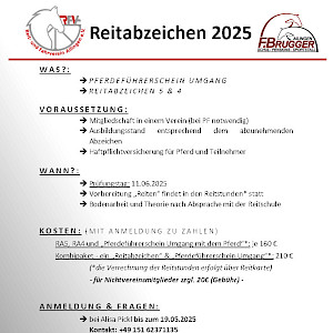 RFVA & Reitschule Brugger - Reitabzeichen 2025