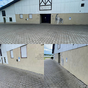 ✨ Turnier-Countdown läuft – und die Front unserer RFVA-Reithalle glänzt! ✨