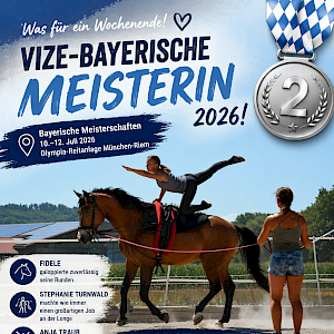 ✨ Vize-Bayerische Meisterin Voltigieren 2026: Anja Traub – Nominierung zur Deutschen Meisterschaft perfekt! ✨